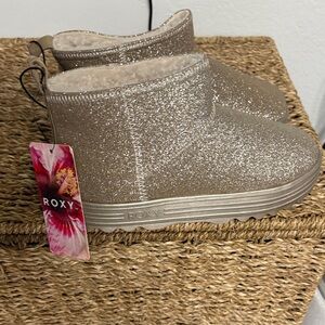 Roxy Kids Sparkle Boots - Glittery Tan